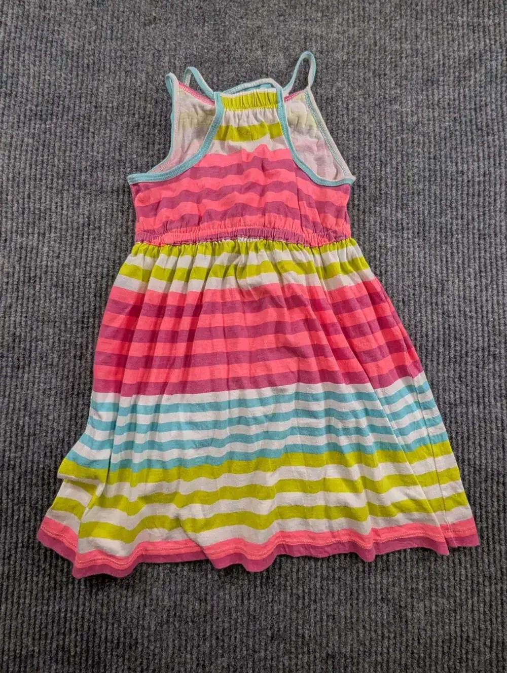 Carter's Girls Multi-Color Striped Spaghetti Strap Dress Size 5